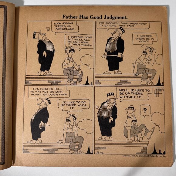Bringing Up Father Geo McManus 4th Series Comic Book 1921 Humor Satire Antique - Picture 5 of 13